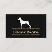 Dobrman Breeder Cartes de visite (Devant)