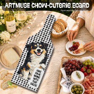 DOBRO Australian Shepherd charcuterie bord Snijplank