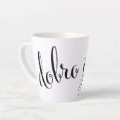 dobro jutro Goedemorgen Republiek Kroatië Latte Mok (Linkerhoek)