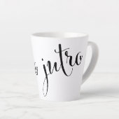 dobro jutro Goedemorgen Republiek Kroatië Latte Mok (Rechterhoek)