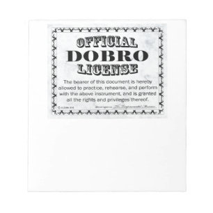 Dobro-licentie Notitieblok