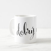 dobrý den Good Morning Czech Mug (Devant gauche)