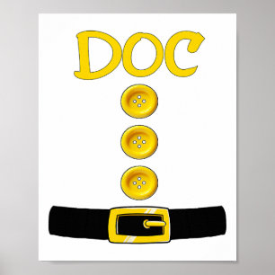 Doc Dwarf Halloween Costume Color Matching Doc Dwa Poster