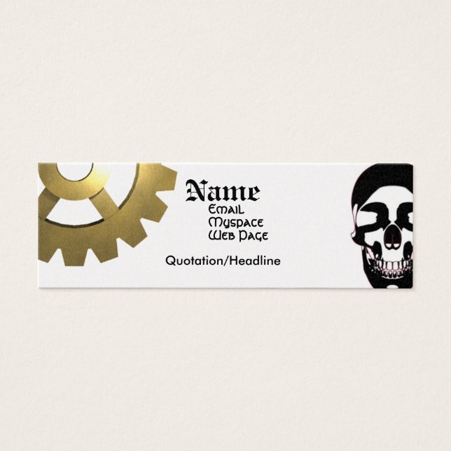 Doc Dynamo Mini Visitekaartjes (Voorkant)