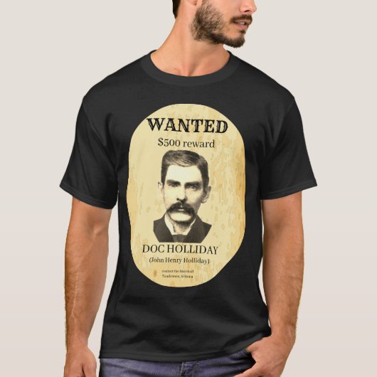 Doc Holliday 💰  outlaw wilde Poster T-shirt (Voorkant)