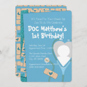 Doc is op uitnodiging van de dag - blauw (Voorkant / Achterkant)