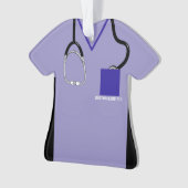 DOC Ornament - Gepersonaliseerde medische scrubs D (voorkant)