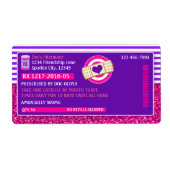 Doc Prescription Bouteille Étiquette Étiquette de  (Devant)