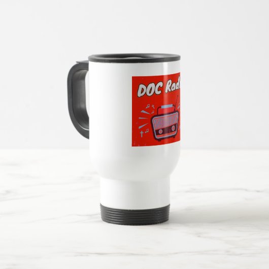 DOC Radio Travel Mug (Devant gauche)