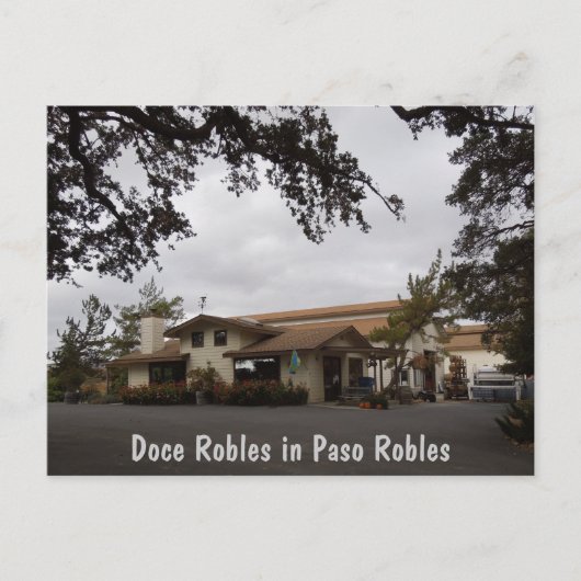 Doce Robles tijdens het oogstseizoen Briefkaart (Voorkant)