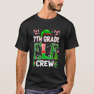 Docent 7e graad Elf Crew Matching Group Christma T-shirt