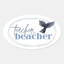 Docent aan Beacher sticker