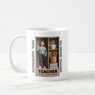 Docent actiefiguur AI Boxed Doll Style 3D Koffiemok