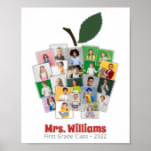 Docent Apple Collage Teacher's Gift 22 Foto's Poster (Voorkant)