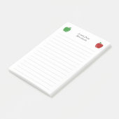 Docent Apple en Lines Post-it® Notes (Schuin)