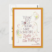 Docent bedankt Post Kaart (Voorkant / Achterkant)