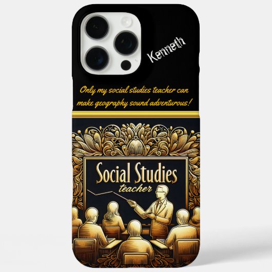 Docent betrekken bij sociale studies Case-Mate iPhone case (Achterkant)