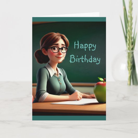 Docent bij Apple Kaart (Voorkant)