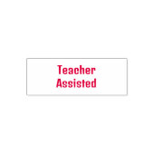 Docent bijgestaan  zelfinktende stempel (Design)