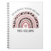 Docent Boho Rainbow Notitieboek (Voorkant)