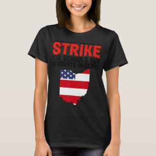 Docent Columbus School Flag School Teachers Strik T-shirt
