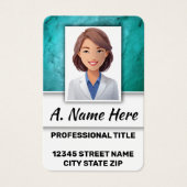 Docent Educator School District Admin Personeel Fo Visitekaartje (Voorkant)