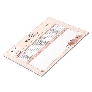 Docent gepersonaliseerd Notitieblok, notitie van d Notitieblok