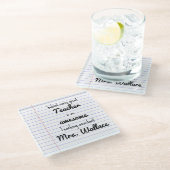 docent hulp canvas tas docent assistentie TA Glazen Onderzetter (Schuin)