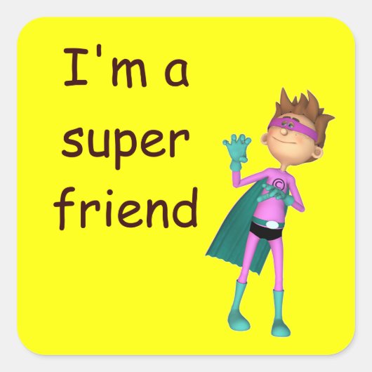 Docent inspirerend vriendschap sticker (Voorkant)