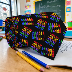 Docent Kunstleraar Patroon Necktie Tie Stropdas