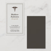 Docent Medische Studenten Caduceus - Elegant Class Visitekaartje (Voorkant / Achterkant)