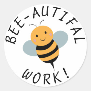 Docent Motivatie Stickers - Funny Bee Sticker