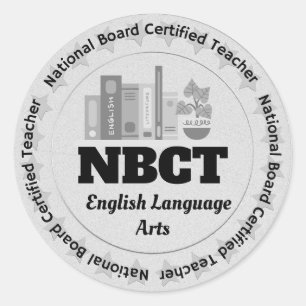 Docent NBCT English Language Arts gecertificeerd Ronde Sticker