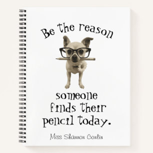 Docent Notitieboek – Pencil/Chihuahua Design