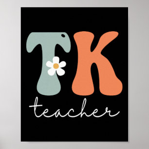 Docent Retro Groovy Vintage Happy First Day van SC Poster
