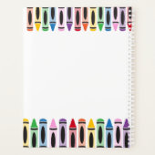 Docent Schattige Kleur Crayon 2025 Planner (Achterkant)