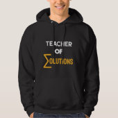 Docent ∑Solutions Algebra Wiskunde Docent Hoodie (Voorkant)