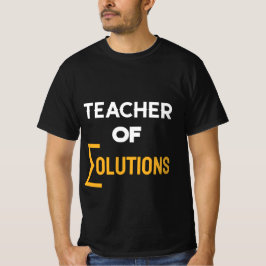 Docent ∑Solutions Algebra Wiskunde Docent T-shirt