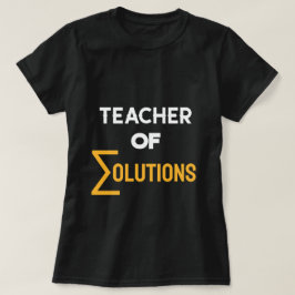 Docent ∑Solutions Algebra Wiskunde Docent T-shirt