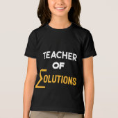Docent ∑Solutions Algebra Wiskunde Docent Tri-Blend Shirt (Voorkant)