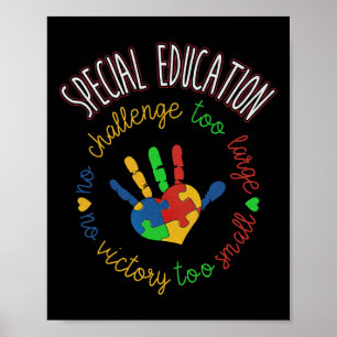 Docent speciaal onderwijs en bewustwording autisme poster