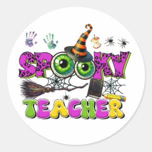 Docent Spooky Halloween Ronde Sticker
