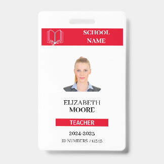  docent & student ID Kaart Sjabloon Badge