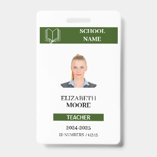  docent & student ID Kaart Sjabloon Badge