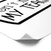 Docent Voice Speech Bubble Onderwijs Poster (Hoek)