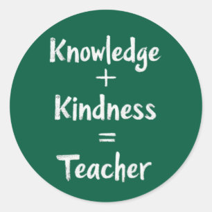 Docent Wiskunde Quote – beste cadeau voor docenten Ronde Sticker