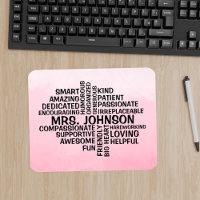 Docent Word Cloud Pink Ombre