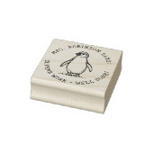 Docenten Creëer Uw Eigen Schattigee Pinguïn Uitste Rubberstempel (Stempel)
