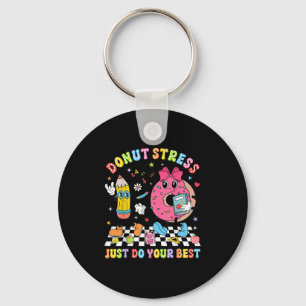Docenten Donut Stress Gewoon Je Test Dag Jongens G Sleutelhanger