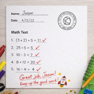 Docenten Feedback Stempel – “Werk van deze wereld!